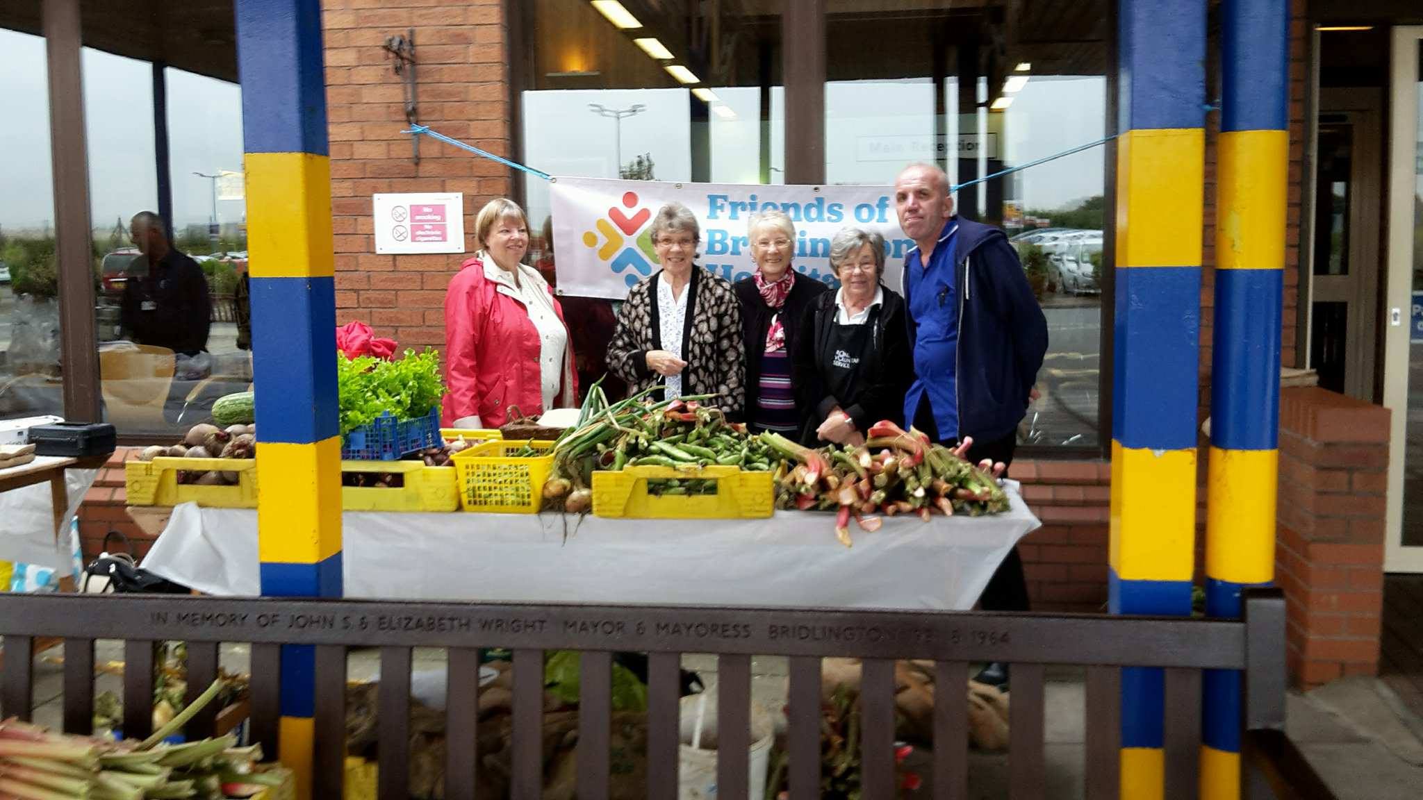 Selling garden produce to raise yet more funds